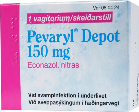 Pevaryl Depot 150 mg Ekonazolnitrat, vagitorium, 1 st