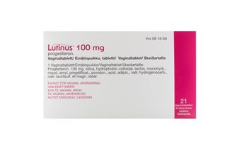 Lutinus 100 mg Progesteron, Vaginaltablett, 21 styck