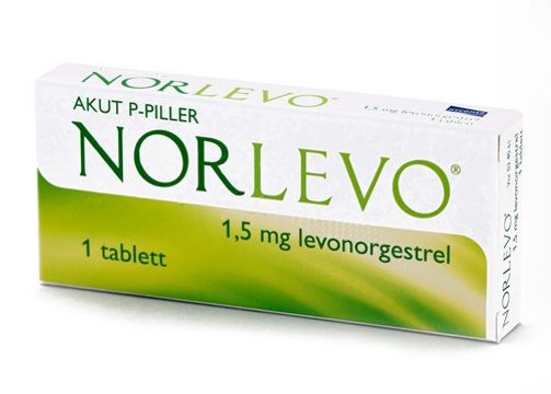 NorLevo Tablett Orifarm AB Tablett Orifarm AB 1,5 mg Levonorgestrel 1 tablett(er)