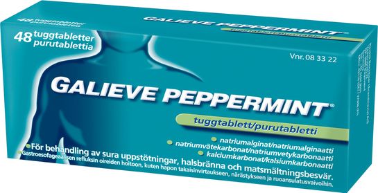 Galieve Peppermint Tuggtablett, 48 st