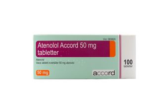 Atenolol Accord 50 mg Atenolol, Tablett, 100 tablett(er)