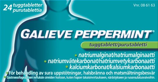 Galieve Peppermint Tuggtablett 24 tablett(er)