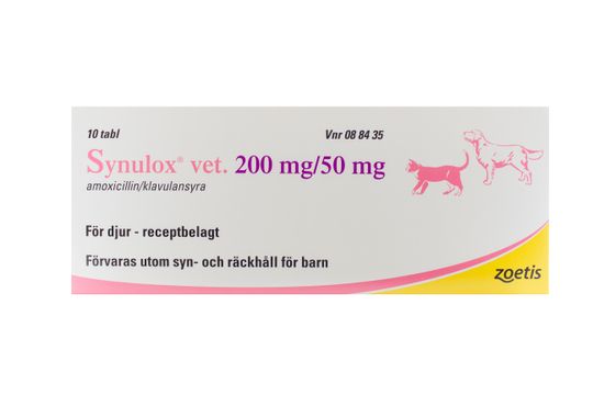 Synulox vet. Tablett 200 mg/50 mg 10 styck