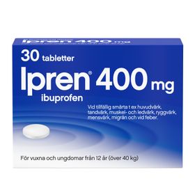 Ipren 400 mg Ibuprofen, Filmdragerad tablett, 30 tablett(er)