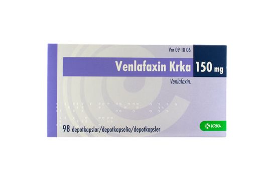 Venlafaxin Krka Depotkapsel, hård 150 mg Venlafaxin 98 kapsel/kapslar