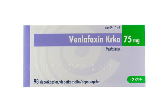 Venlafaxin Krka Depotkapsel, hård 75 mg Venlafaxin 98 kapsel/kapslar