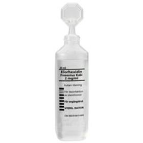 Klorhexidin Fresenius Kabi 2 mg/ml Klorhexidin, Kutan lösning, 20 x 30 milliliter