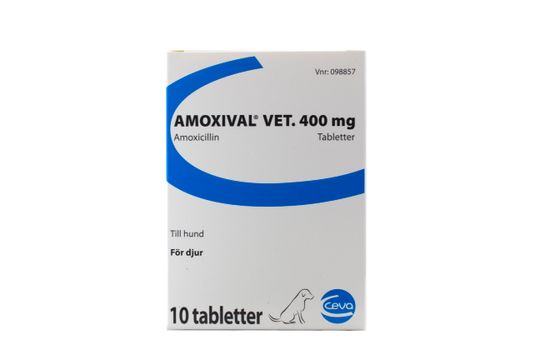 Amoxival vet Tablett 400 mg 10 tablett(er)