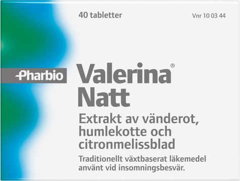 Valerina Natt Vänderot, tablett, 40 st