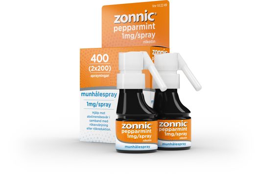 Zonnic Pepparmint 1 mg/spray Nikotin, munhålespray, 400 doser