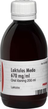 Laktulos Meda 670 mg/ml Laktulos, oral lösning, 200 ml
