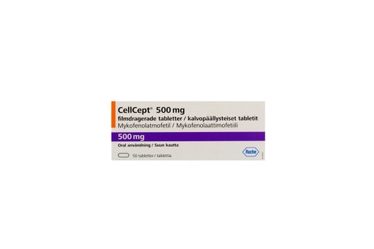 CellCept Tablett 500 mg Mykofenolatmofetil 50 styck