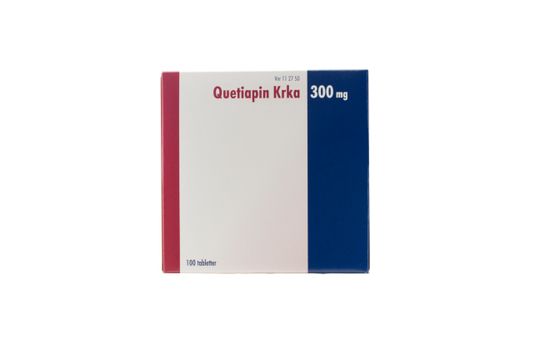 Quetiapin Krka Filmdragerad tablett 300 mg Kvetiapin 100 tablett(er)