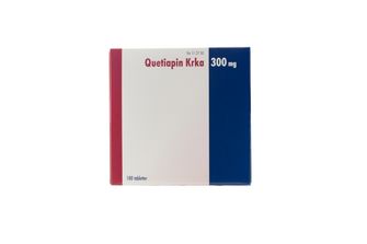 Quetiapin Krka 300 mg Kvetiapin, Filmdragerad tablett, 100 tablett(er)
