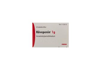 Kåvepenin Filmdragerad tablett 1 g Fenoximetylpenicillin 40 styck