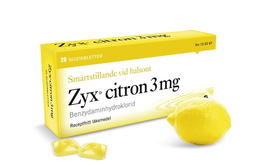 Zyx citron 3 mg Benzydaminhydroklorid, sugtablett, 20 st