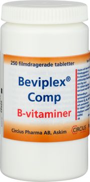 Beviplex Comp Vitamin B-komplex Filmdragerad tablett, 250 styck