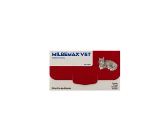 Milbemax vet. 16 mg/40 mg Milbemycinoxim, kombinationer, Filmdragerad tablett, 20 styck