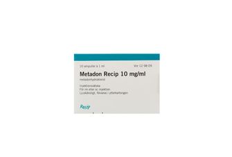 Metadon Viatris 10 mg/ml Metadonhydroklorid, injektionsvätska, 10 x 1 milliliter