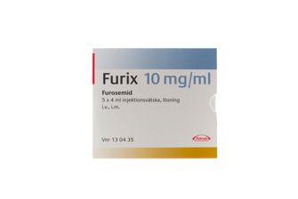 Furix 10 mg/ml Furosemid, Injektionsvätska, lösning, 5 x 4 milliliter