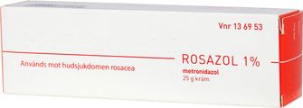 Rosazol 1 % Metronidazol, Kräm, 25 gram