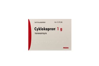 Cyklokapron 1 g Tranexamsyra, Brustablett, 3 x 16 styck