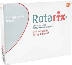 Rotarix Vaccin mot rotavirus, levande försvagat, Oral suspension, 10 styck