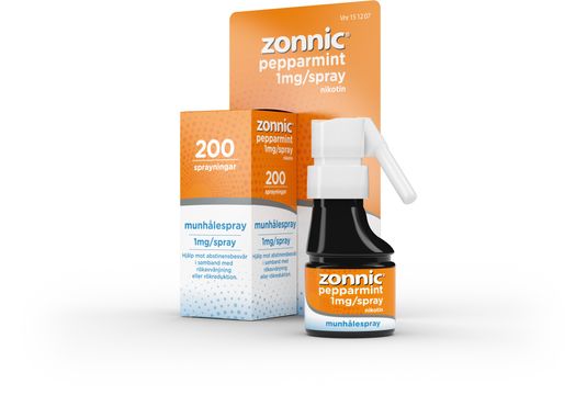 Zonnic Pepparmint 1 mg/spray Nikotin, munhålespray, 200 doser