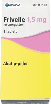 Frivelle 1,5 mg Levonorgestrel, tablett, 1 st
