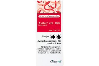 Axilur vet. 10 % Fenbendazol, Oral suspension, 50 milliliter