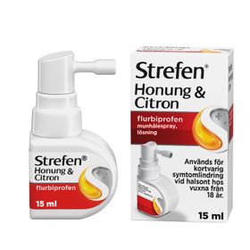 Strefen Honung & Citron 16,2 mg/ml Flurbiprofen, Munhålespray, lösning, 15 milliliter