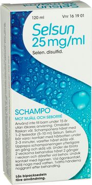 Selsun 25 mg/ml Selendisulfid, shampo, 120 ml