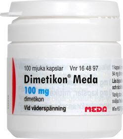 Dimetikon Cooper 100 mg Silikoner, Kapsel, mjuk, 100 styck