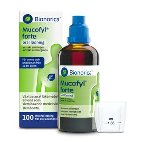 Mucofyl forte Kombinationer, Oral lösning, 1 x 100 milliliter