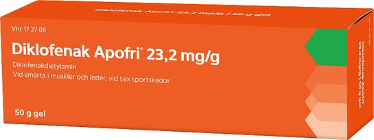 Diklofenak Apofri Gel 23,2 mg/g Diklofenak 50 gram
