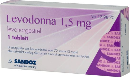 Levodonna 1,5 mg Levonorgestrel, tablett, 1 st