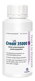 Creon 35000 Multienzymer (lipas, proteas m.fl.), Enterokapsel, hård, 100 styck