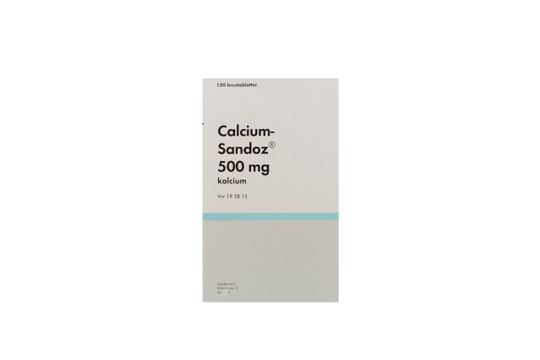 Calcium-Sandoz Brustablett 500 mg 5 x 20 styck