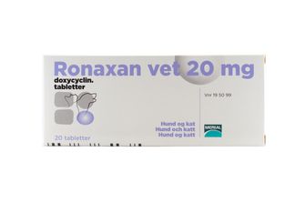 Ronaxan vet. 20 mg Doxycyklin, Tablett, 20 styck