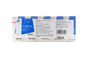 Receptal vet. 4,2 mikrogram/ml Buserelin, Injektionsvätska, lösning, 5 x 10 milliliter