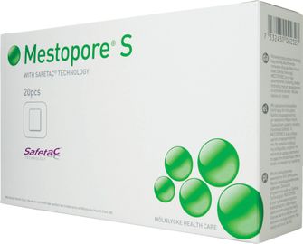 Mestopore S absorberande förband 9x10 cm, 20 styck