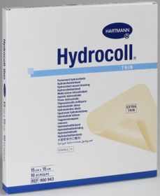 Hydrocoll thin platta (läkemedels-nära) 15x15 cm, 10 styck