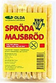 Spröda majsbröd majsbröd 6 x 70 gram