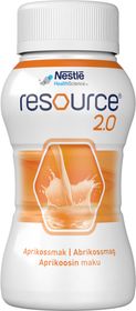 Resource 2,0 drickfärdigt, komplett kosttillägg aprikos, 4 x 200 milliliter