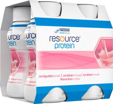 Resource Protein drickfärdigt kosttillägg, jordgubb 4 x 200 milliliter