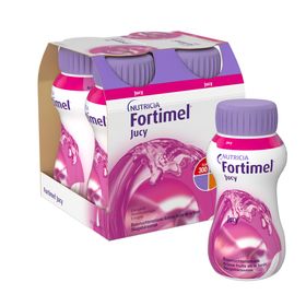 Fortimel Jucy drickfärdigt kosttillägg skogsbär, 4 x 200 milliliter