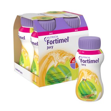 Fortimel Jucy drickfärdigt kosttillägg, tropisk 4 x 200 milliliter