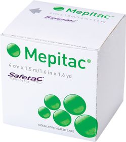 Mepitac fixeringstejp 1,5 m x 4 cm, utan hållare, 1 styck
