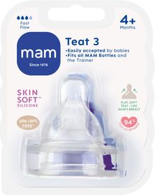 MAM Teat size3 från 4+ månader Dinappar 2 st