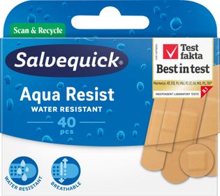 Salvequick Aqua Resist Mix Vatten- och smutsavvisande plåster 40 st